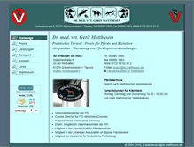 Tablet Screenshot of dr-matthesen.de